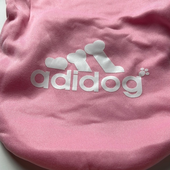 Dog sweatshirt hoodie “adidog”, pink - Picture 2 of 5